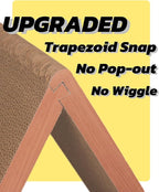 Cat Scratcher Cat Scratching Board - Foldable - Triangle, 6 Usable Sides Scratchers for Indoor Cats, Vertical Cat Scratch Pads(Pack of 3)