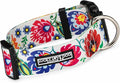 Lucky Love Dog Wide Dog Collar - Adjustable, Durable, Soft Webbing, & Comfortable 1.5 inch Wide Collar for Dogs Male and Female with Strong Buckle - Ladybird, X-Large