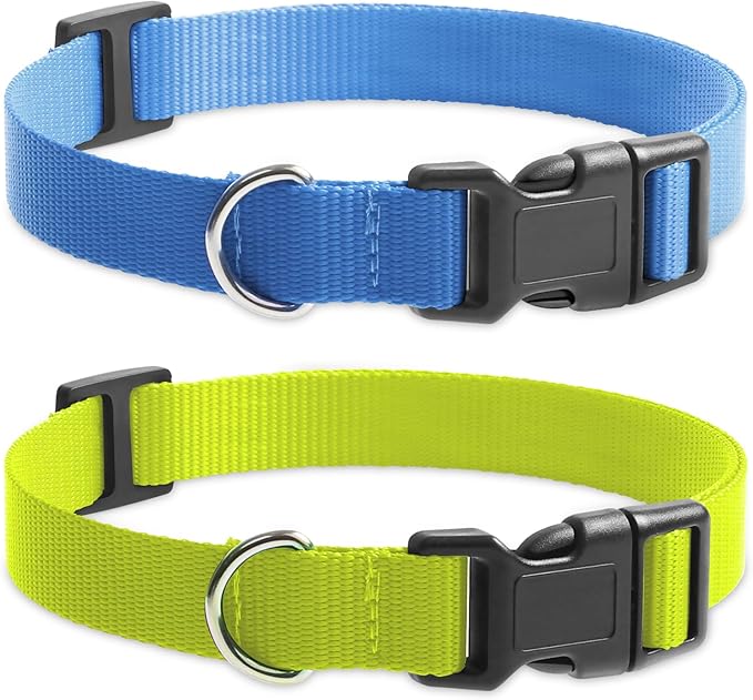 E Collar Replacement Strap, 3/4" Stylish Comfortable Puppy Collar 2 Pack with Quick Release Buckle, PetSafe Bousnic Sportdog Garmin Shock Collar Replacement Collars for Small Medium Large Dogs