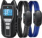 Shock Collar for Dogs 2 Dogs (15-120lbs) 2000FT Dog Shock Collar with Remote Control IPX7 Waterproof Dog Training Collar with Remote 4 Safe Modes Rechargeable Lock Flash Light for All Breeds Black
