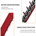 Martingale No Pull Dog Collar for Large Medium Small Dogs, Heavy Duty Nylon Reflective Adjustable Anti Pull Slip Collar with Buckle for Training Walking M Red