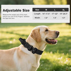 Joytale Tactical Dog Collar for Medium Dogs with Control Handle, Heavy Duty Military Training Collar for Power Breeds, AirTag Holder Case, Quick Release Metal Buckle, Soft Padded, M, Black