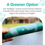 PawPail Scented Poop Bags For Dogs - 1 Roll of 200 Standard Size Dog Waste Bags - Mild Floral Scent - Leakproof & Durable - For Pet Waste Station