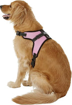 No Pull Reflective Adjustable Dog Harness with Handle- Comfortable Soft All Weather Mesh, Easy On Puppy Harness for Small Medium and Large Dogs (Pink) X-Large
