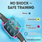 Bark Collar for Small Dogs 8-40 lbs – No Shock Anti Barking Collar with AI Chip – 3 Modes & 5 Sensitivity Levels – Waterproof, Rechargeable, Magnetic Charging – Humane, Effective Training (Pink)
