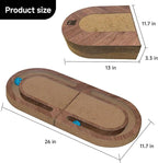 Cat Scratcher, 26 Inch Cat Scratching Post, Foldable L Shape Cat Scratch Pad with Ball Toy, Interactive Cat Toys for Indoor Cats