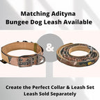 ADITYNA Heavy Duty Camo Dog Collar for Large Dogs - Collar with Handle for Training, and Walking - Wide, Thick, Tactical, Soft Neoprene Padded