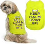 Parisian Pet Dog Shirt – 100% Cotton Shirts for Medium Dogs – Sleeveless Puppy Vest – Lightweight and Breathable Pet Apparel – Pullover Summer Dog Clothes - Stretchy Funny T Shirts for Dogs