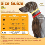 Mayerzon Martingale No Pull Collar for Medium Large Dogs, Walking Training Collar for Dogs German Shepherd Boxer Rottweiler That Pull, Reflective, with 360° Swivel Ring and Release Buckle(XXL, Black)