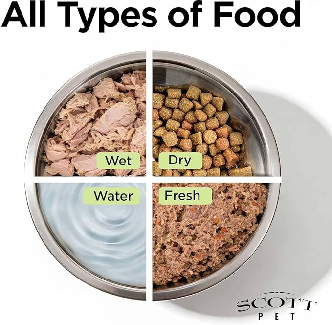Scott Pet Bowl Stainless Steel 5 Quart,Silver (Pack of 2)