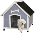 Solid Wood Dog House Comfortable Outdoor Shelter for Medium-Sized and Smaller Dog Sturdy, Durable and Easy to Clean,Can DIY,33.5’’D×30.7’’W×32.3’’H