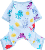 Dog Pajamas for Small Dogs Boy Girl, Dog Clothes Tiny Chihuahua Yorkie Spring Summer Shirt, Cute Puppy Outfit Pjs Jumpsuit Cat Onesie Apparel Pet Clothes
