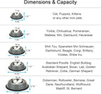 Stainless Steel Dog Bowls, Food and Water Non Slip Anti Skid Stackable Pet Puppy Dishes for Small, Medium and Large Dogs (2 Pack)