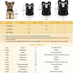 WOYYHO Pet Dog Carrier Backpack Small Dog Front Backpack Ventilated Dog Carrier Back Pack with Storage Pockets, Adjustable Straps & Safety Belt for Travel Hiking Outdoor(Size L: 10-14 lbs, All Black)