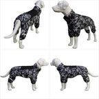 lovelonglong Dog Coat Dog Warm Jacket, 4 Legs Covered Waterproof Windproof Reflective Warm Dog Vest, Zippered Adjustable Outdoor Dog Snow Jacket for Small Medium Large Dogs micai-Black XXL