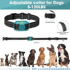 Smallest No Shock Dog Training Collar for Small Dogs 5-15lbs, Lightest Dog Vibration Collar with Controller 2000FT, Beep and Vibrate Only, Safety Lock,No Prongs,Cyan