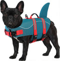 ASENKU Dog Life Jacket - Pet Safety Vest for Swimming & Boating, Shark Life Jacket with Floatation, Dog Lifesavers Swimsuits for Small Medium Large Dogs (ForestGreen, M)