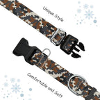 Martingale Collar for Dogs with Buckle No Pull Adjustable Nylon Limited Slip Training Dog Collars (Camouflage, Large)