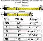 Martingale Collar for Dogs with Buckle No Pull Adjustable Nylon Limited Slip Training Dog Collars (Yellow Bee, Large)