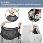 CUBY Dog and Cat Sling Carrier - Small Dog Carrier Sling with Adjust Strap & Zip Pocket, Hands Free Soft Dog Slings for Small Dogs Cats Puppy Pets Outdoor Travel Safety Purse Bag