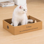 Uross Cat Scratcher Mat & 3pcs Scratching Board Set - Natural Sisal Cat Scratch Mats Large Cat Scratch Rug Scratch Pads Box for Indoor Cats Scratch Pad for Horizontal Cat Scratcher