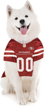 Pets First NFL San Francisco 49ers Dog Jersey, Size Large, Football Shirt Costume for Pet, Dog Sports T-Shirt, NFL Team Clothing for Cats, Licensed Pet Apparel Available in 7 Sizes and 32 Teams