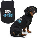 Parisian Pet Dog Shirt – 100% Cotton Shirts for Large Dogs – Sleeveless Black Puppy Vest – Lightweight and Breathable Pet Apparel – Funny Summer Boy Dog Clothes - Stretchy Cute T Shirts for Dogs