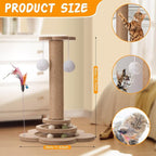 25 Pcs Kitten Starter Kit for Indoor Cats Include Cat Scratching Post, Sisal Scratcher Bed, Brushes, Nail Clipper, Balls for Indoor Kittens Supplies Accessories Welcome Gift