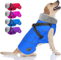Doglay Dog Coat with Harness, Reflective Warm Dog Jacket Waterproof Puppy Winter Coat for Cold Weather, Adjustable Fleece Jacket for Small Medium Large Dogs