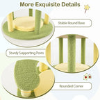 PETSITE 51-inch Avocado-Themed Cat Tree, Multi-Level Modern Cat Tower with Jute Scratching Posts, Avocado-Shaped Dangling and Spring Toy, and Removable Cushions, Cute Cat Tree Tower for Indoor Cats