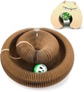 1Pack Kitty Kurls Magic Organ Cat Scratcher Toy,Accordion Design with Strong Magnet,Space Saving Cardboard Scratching Pad for Indoor Cats