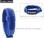 Tactical Dog Collar with Heavy Duty Metal Buckle and Control Handle for Medium Large Dogs Training(Bright Blue, Medium)