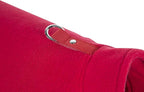Gooby Fleece Vest Dog Sweater - Red, Small - Warm Pullover Fleece Dog Jacket with O-Ring Leash for Small to Medium Dogs