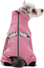 Polar Fleece Coats for Small Dogs, Four-Legged Warm Pajamas Bodysuit, Winter Jacket Sweater Vest for Small Medium Dogs