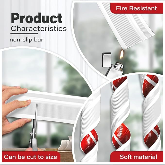 Dog Cat Scratching Windows Sill Protector，Rubber Anti Scracting from Dog Cats for Home Furniture Edge Protection Flexible Rubber L-Type 4x1.6inch Non Slip Cuttable(78.7" White)