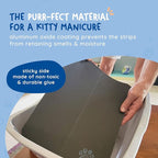 Kitty Cure Cat Nail File Scratcher, Odor-Resistant Litter Box Emery Board Scratcher Pad, No Peeling Needed, Waterproof, Non-Toxic & Long-Lasting Cat Scratcher that Files Nails