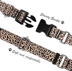 Hikiko Martingale Collar for Dogs Classic Leopard Dog Collar for Small Medium Large Dogs Durable Escape Proof Dog Collars (Leopard,Medium)