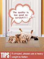8.2Ft(L) Carpet Protector for Pets - Anti-Slip Cat Carpet Protector, Scratch Resistant Pets Scratch Stopper, Easy to Cut Floor Runner Under Doorway to Prevent Tearing