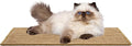 SAFAVIEH Cat Scratch Mat Pad Collection, 12" x 16", Brown, Sisal & Jute Boucle Weave, Velcro & Slip Resistant Backing