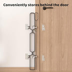 brenzo Retractable Dog Gate for Front Door, Sturdy Chew-Resistant Metal Pet Barrier with Adjustable Safety Gate for Doorways, Stairs, Hallway, Kitchen, Easy Installation, 30.7" Tall x 30.7" Wide