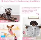 3 Pack Dog Doorbells, Pet Training Bells for Outside Potty Training and Communication, Bell for Dog Cat Puppy Interactive Toys (Pink, 3 Pack)