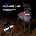 FUAMEY Dog Coat for Large Dogs,Waterproof Dog Winter Jacket with Harness Built in Puppy Cold Weather Coats Reflective Pet Vest with Zipper Warm Fleece Dogs Snowsuit Windproof Pink 3XL