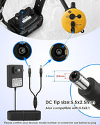 E Collar Charger Dual Lead for Mini Educator 300 400 ET-300 ET-400 Dog Training Collar, Replacement Power Adapter Charging Cable