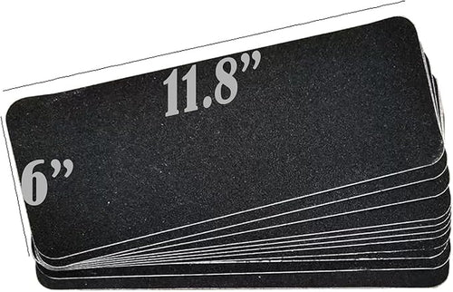 10pcs Cat Scratching Manicure Strips - Nail File for Cats Scratch Liner for Litter Box Furniture Door Floor Peel Stick Scratching Sandpaper (Black 10pcs)