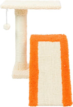 AeroMark Armarkat Model X2101 Two-Level Real Wood Cat Scratcher, Beige/Orange