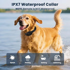 Dog Shock Collar with Soft Neoprene Padded - 4 Training Modes E Collar with 1600FT Remote Control for 5–120 lbs Large Medium Small Dogs, IPX7 Waterproof, Black