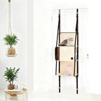 Door Hanging Cat Tree - Hanging Cat Climber 3-Tier Indoor, Door Mounted Collapsible Perch Hammock Bed, Tool-Free Assembly