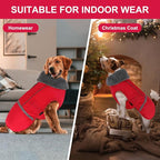 Doglay Dog Coat, Waterproof Dog Jacket Pet Winter Coat for Cold Weather with Thicken Furry Collar, Reflective Puppy Winter Jacket Warm Fleece Lining for Small Medium Large Pets