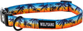 Wolfgang Heavy Duty, Adjustable Dog Collar with Quick Release Nylon Buckle for Walking & Training, SunsetPalms Print, Small