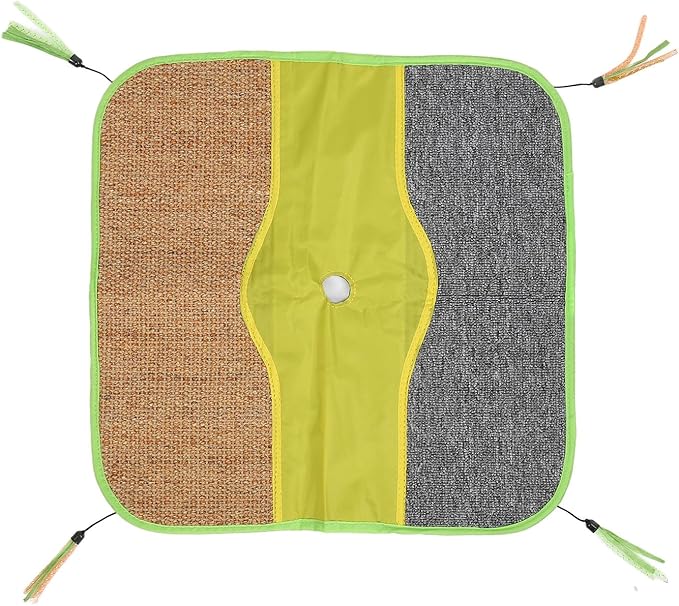 Cat Scratch Play Mat, Cat Crinkle Mat Sisal Multifunctional Safe Interesting for Pet Supplies for Sleeping